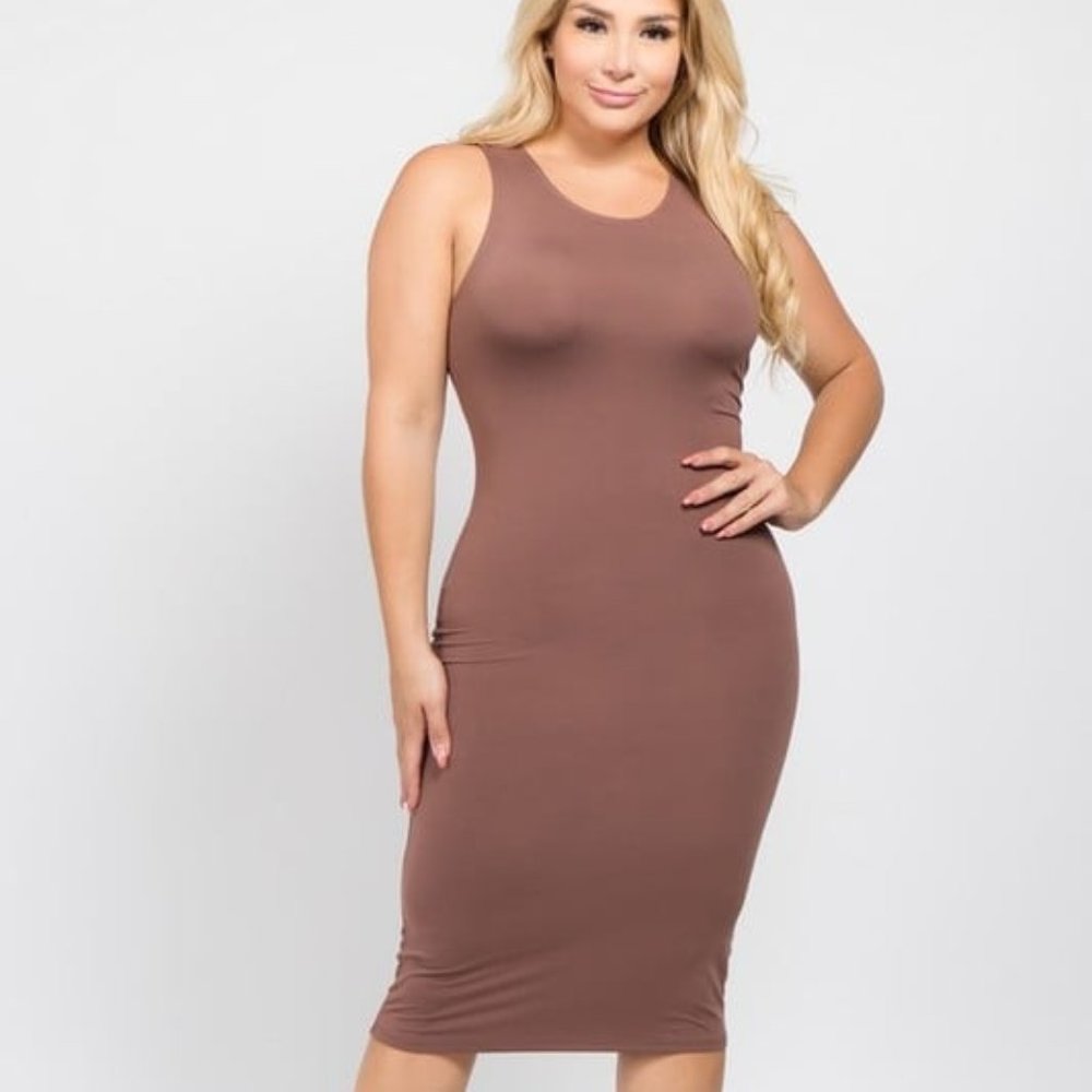 PLUS SIZE COCO TANK DRESS